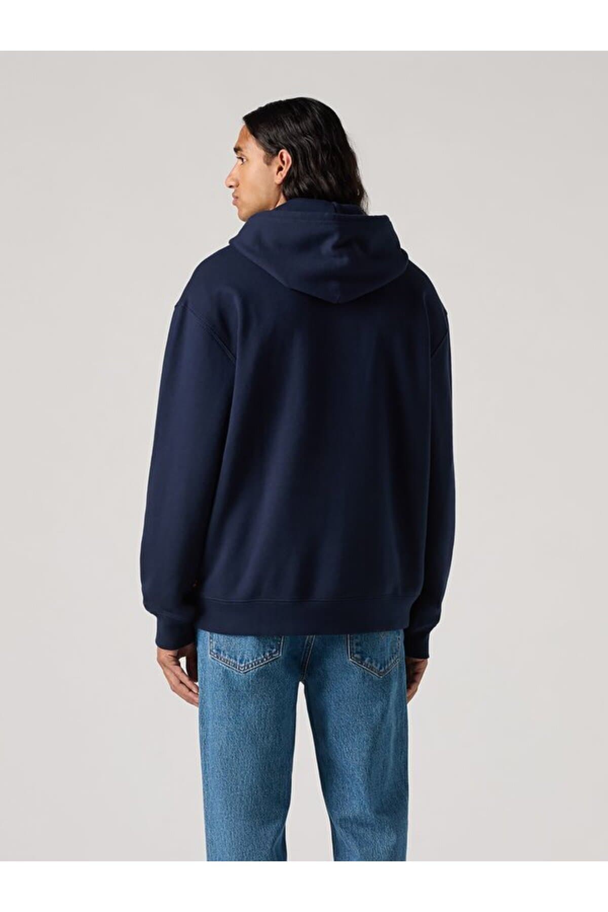 سویشرت لیوایز مردانه پنبه ای آبی طرح دار Regular/رگولار Relaxed/ریلکس کژوال/روزمره | Levi’s 3847904120 PK — تصویر ۲