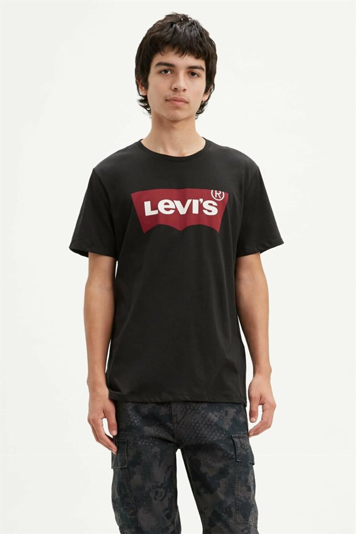 تی شرت لیوایز مردانه پاموک مشکی طرح دار Regular/رگولار بیسیک کژوال/روزمره | Levi’s 17783-0311-1 TR