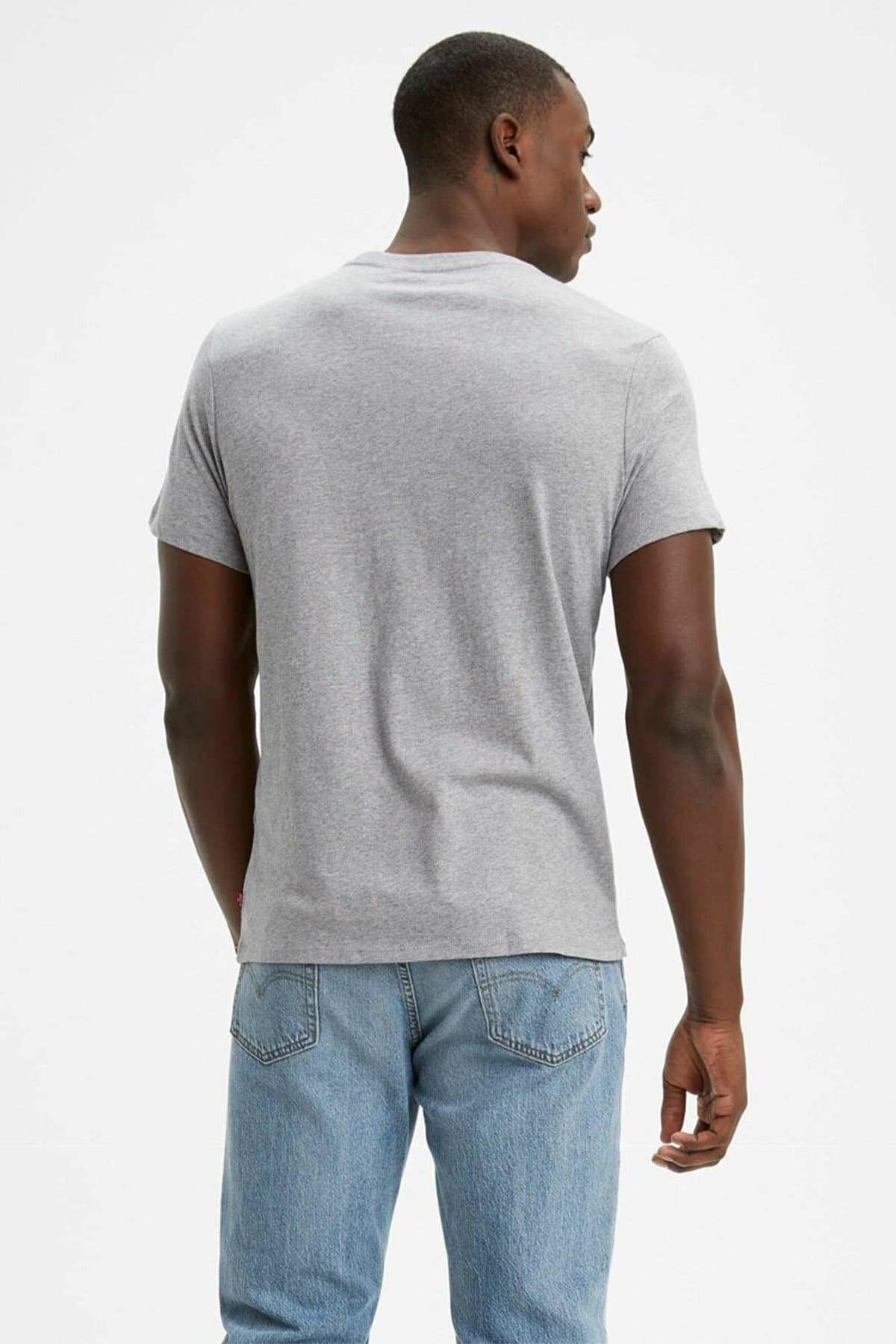 تی شرت لیوایز مردانه پاموک خاکستری بیسیک طرح دار Regular/رگولار بیسیک Daily/روزانه | Levi’s 17783-0312 PK — تصویر ۷