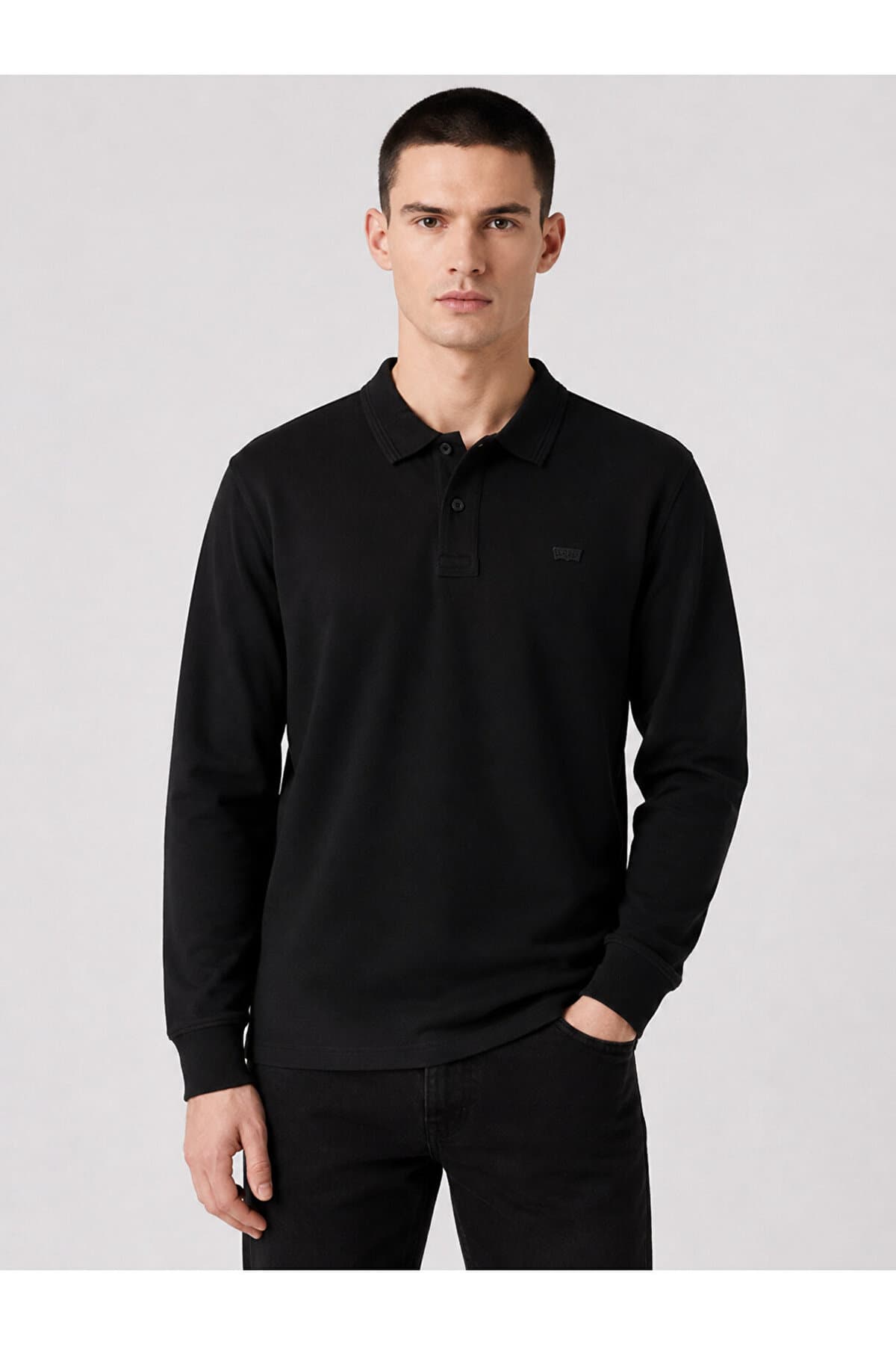 پولوشرت لیوایز مردانه پاموک مشکی راسته Regular/رگولار آستین بلند Daily/روزانه | Levi’s 00AUT-0001 TR