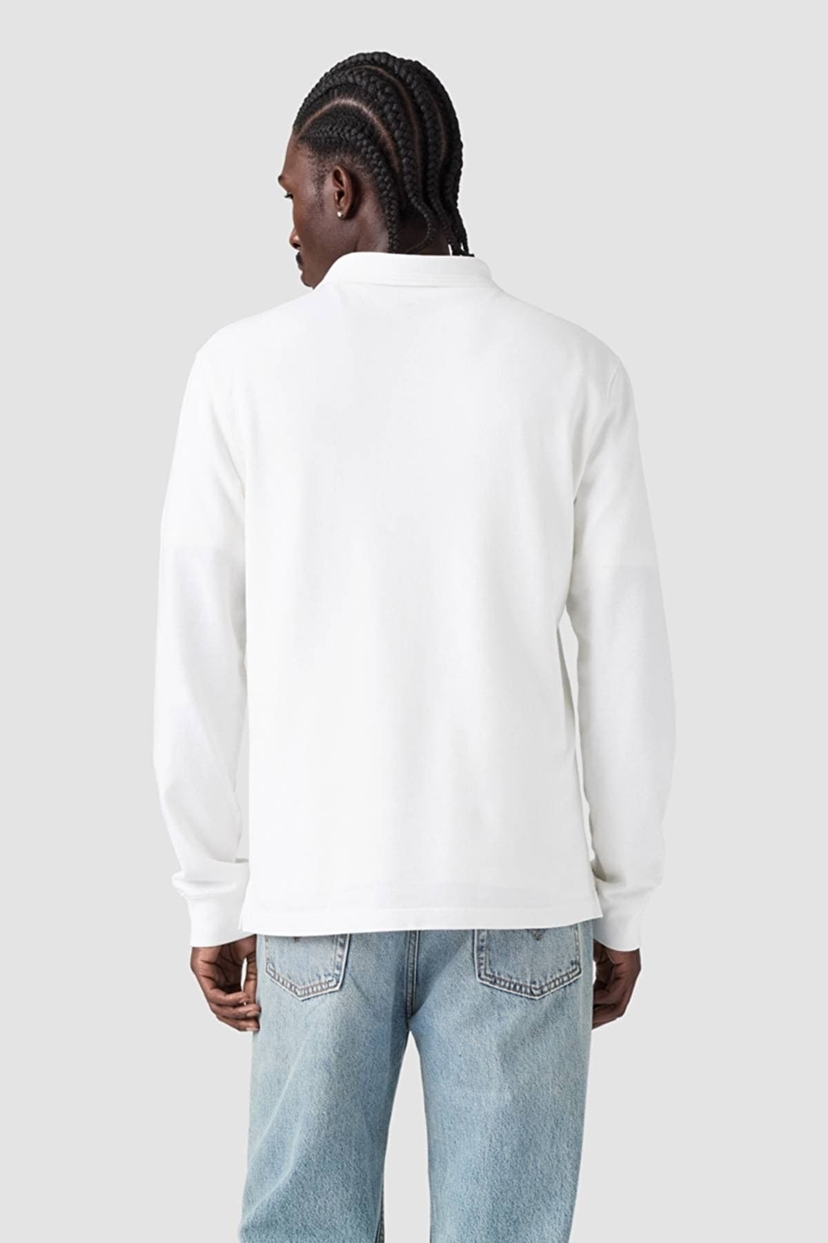 پولوشرت لیوایز مردانه 100% پنبه سفید راسته Regular/رگولار آستین بلند Daily/روزانه | Levi’s 00AUT- 0000 TR — تصویر ۳