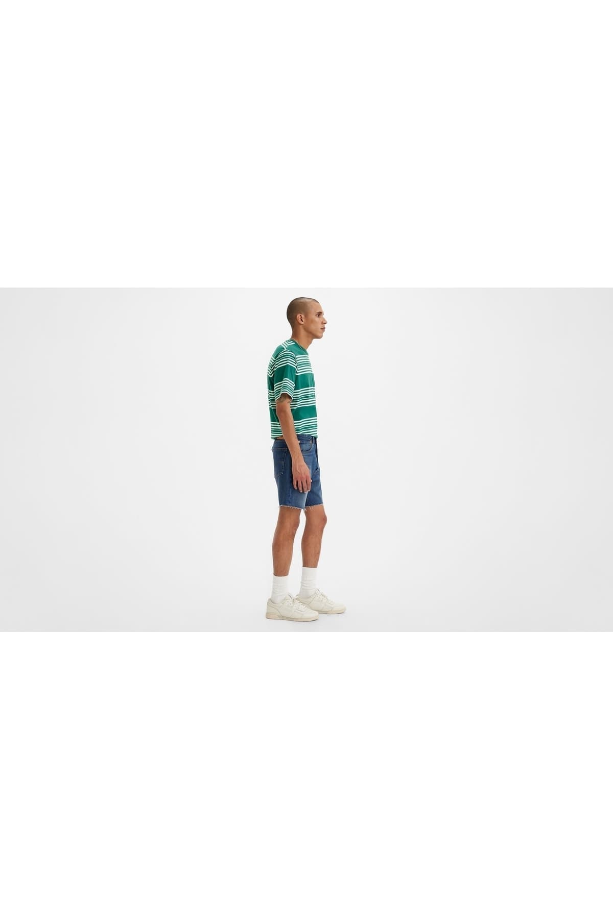 شلوارک برمودا لیوایز مردانه جین آبی سرمه ای راسته فاق نرمال | Levi’s 8522100530 — تصویر ۳