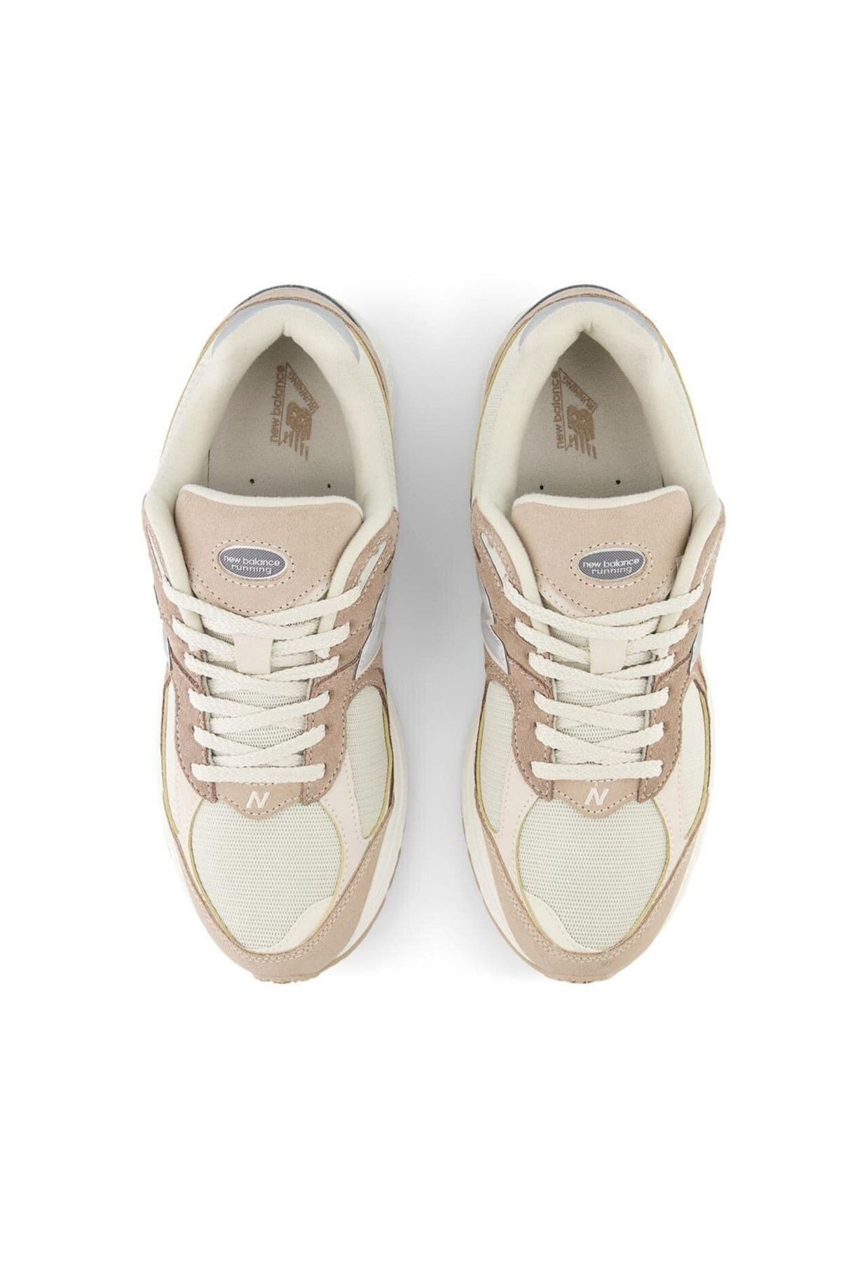 کفش اسنیکر نیو بالانس زنانه چرم بژ راسته Classical/کلاسیک | New Balance M2002RSI VI — تصویر ۳