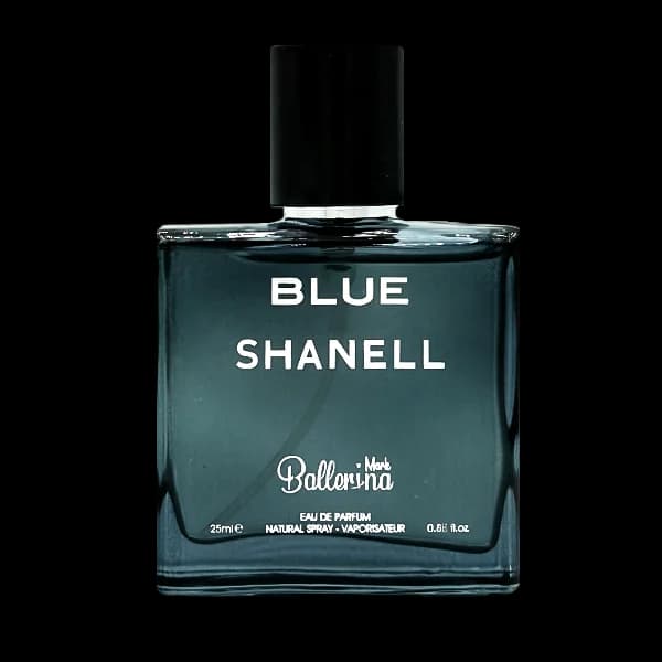 عطر جیبی مردانه بالرینا مدل بلو شنل Blue Shanell حجم 25 میلی لیتر