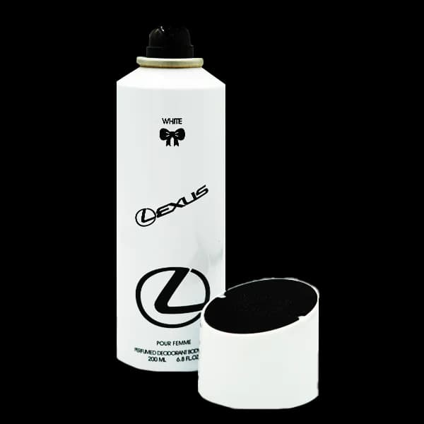 اسپری بدن زنانه رودیر مدل لکسوس وایت White Lexus حجم 200 میلی لیتر — تصویر ۲