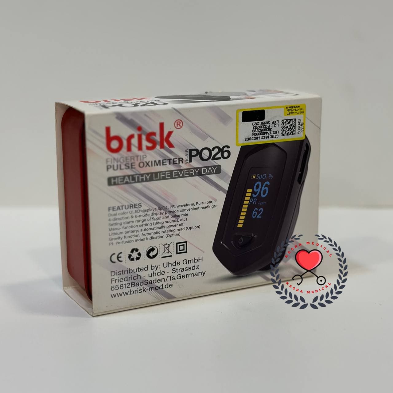 پالس اکسیمتر شارژی بریسک مدل PO-26