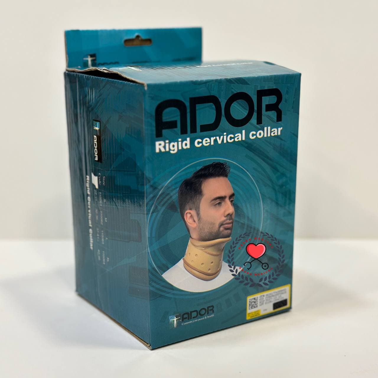 گردن بند طبی سخت چانه دار آدور Ador کد 110061 — تصویر ۳