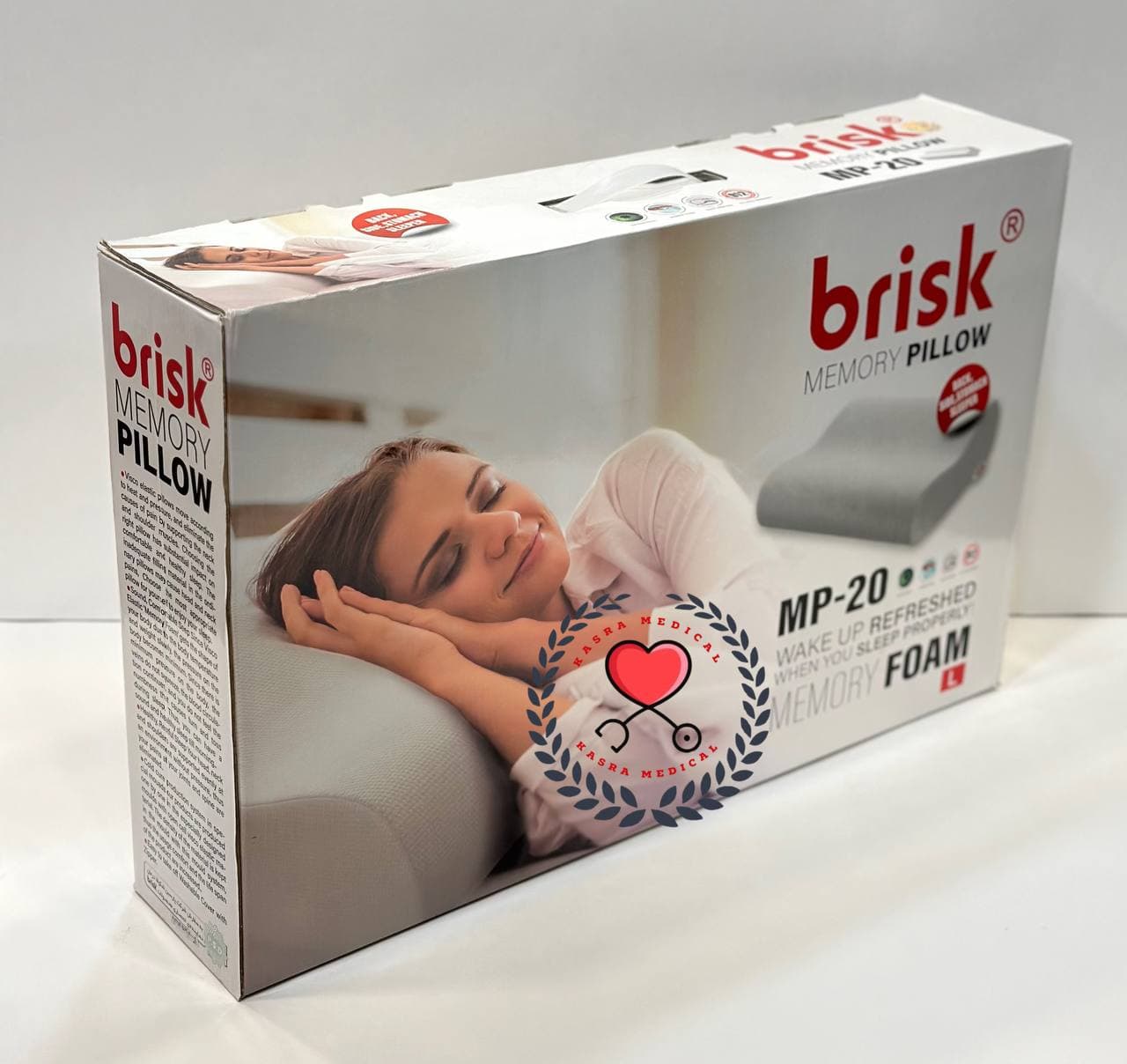 بالش طبی مموری فوم L بریسک Brisk MP20