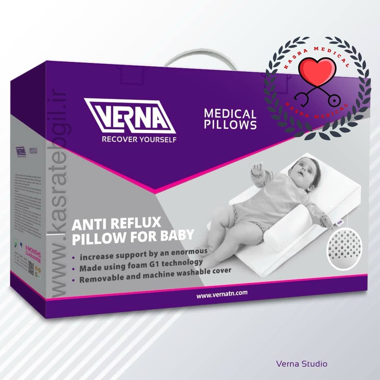 بالش آنتی رفلکس نوزاد ورنا Verna P111 — تصویر ۳