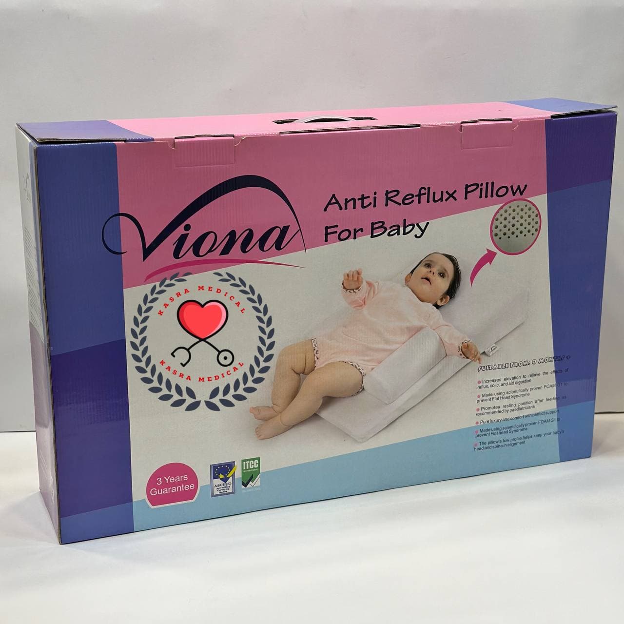 بالش آنتی رفلکس نوزاد ورنا Verna P111
