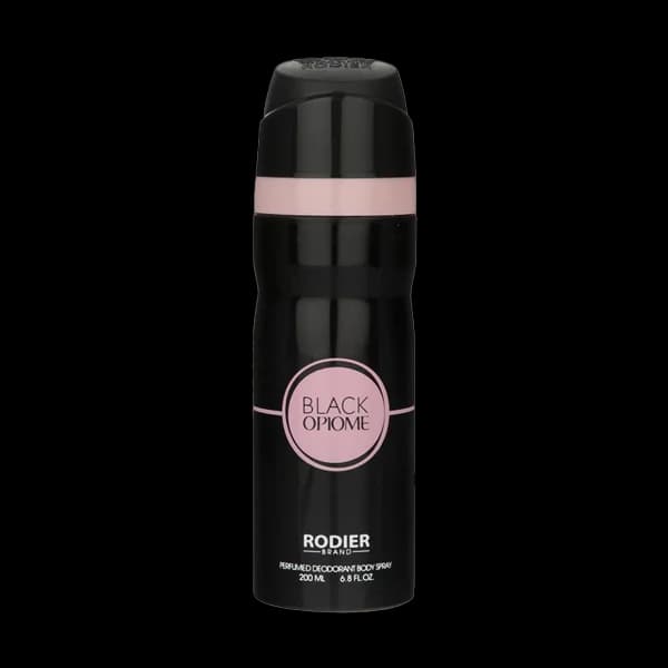 اسپری بدن زنانه رودیر مدل بلک اوپیوم black opiome حجم 200 میلی لیتر