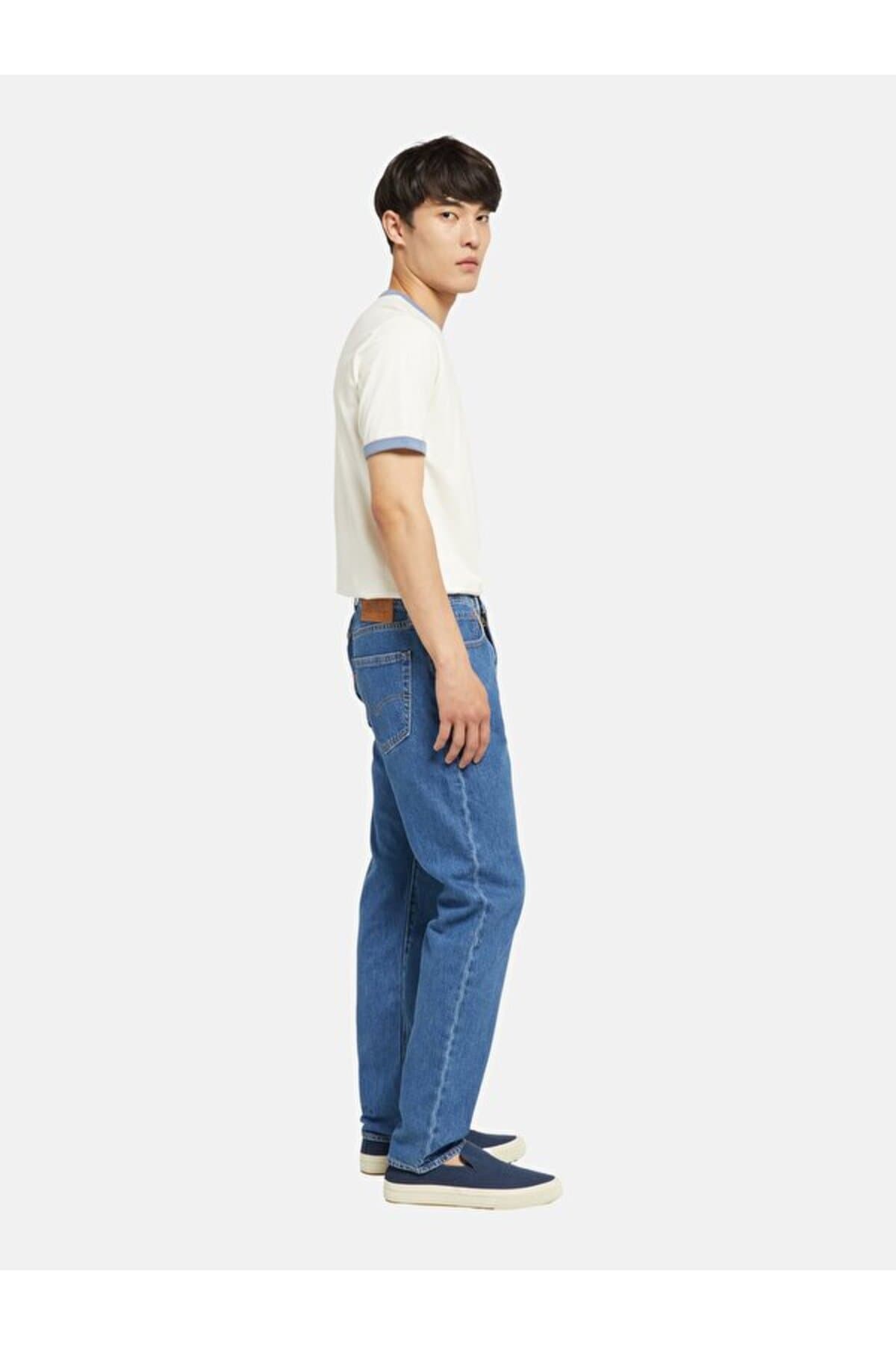 شلوار جین لیوایز مردانه پنبه ای آبی Regular/رگولار فاق نرمال | Levi’s A208800430 PK — تصویر ۳