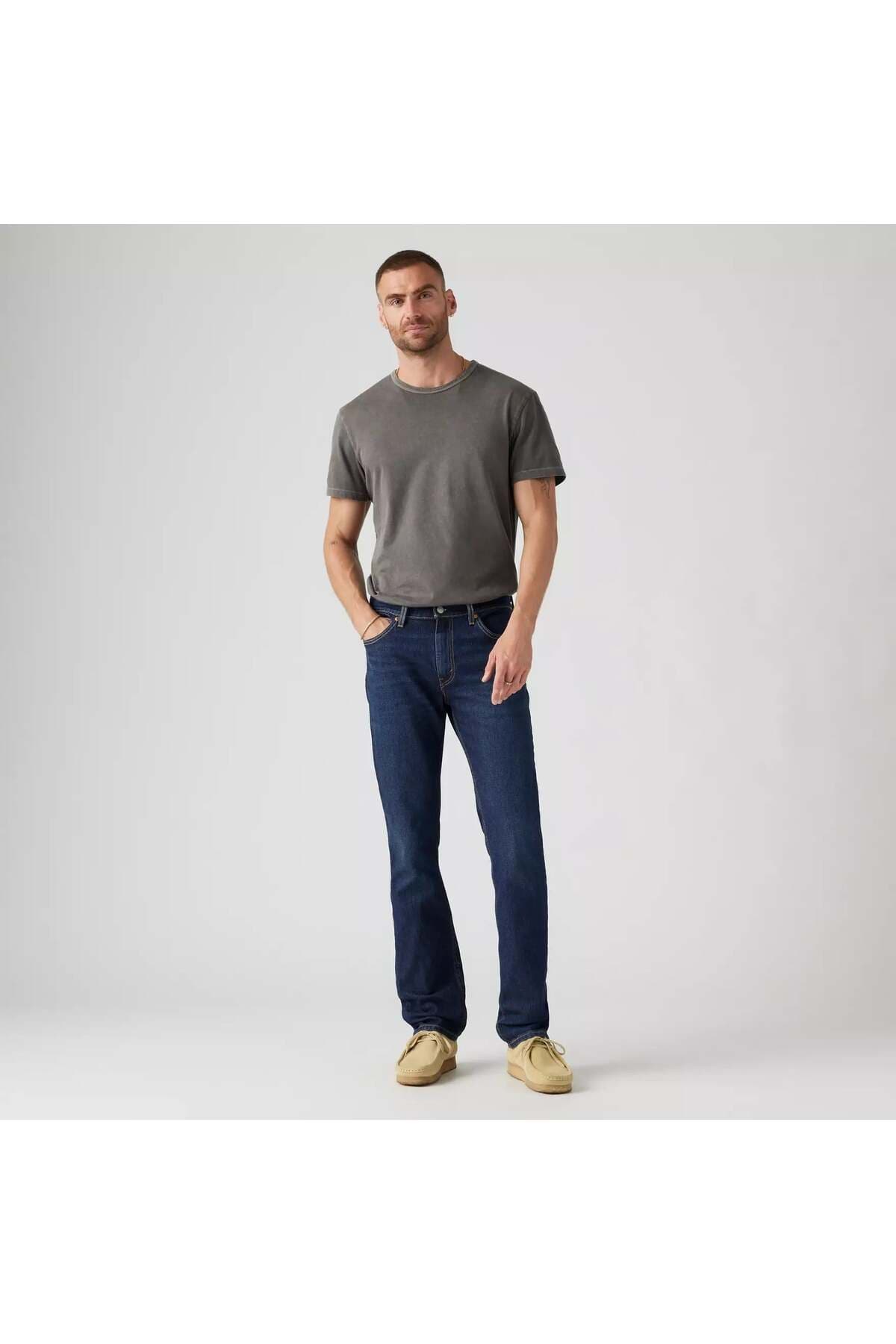 شلوار جین لیوایز مردانه پنبه ای آبی سرمه ای راسته Slim Fit/اسلیم فیت فاق نرمال Slim/اسلیم فیت Daily/روزانه | Levi’s 25Y04511-5523 TR — تصویر ۲