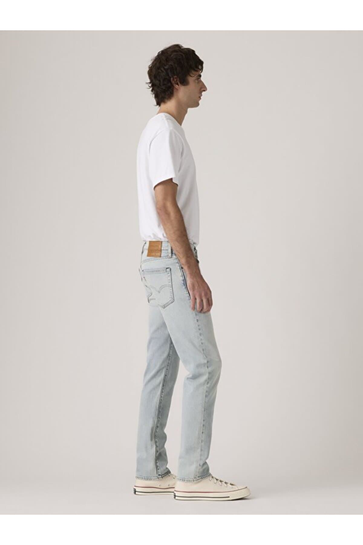 شلوار جین لیوایز مردانه پنبه ای آبی راسته Regular/رگولار فاق نرمال Slim/اسلیم فیت | Levi’s A208100780 PK — تصویر ۵
