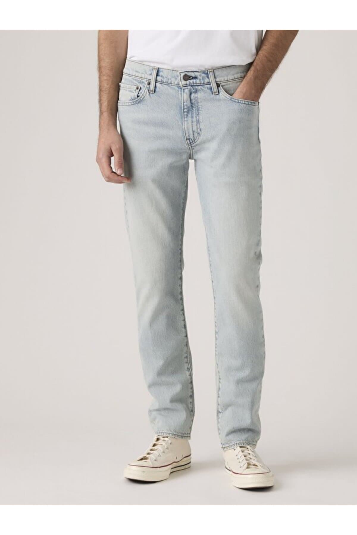شلوار جین لیوایز مردانه پنبه ای آبی راسته Regular/رگولار فاق نرمال Slim/اسلیم فیت | Levi’s A208100780 PK — تصویر ۳