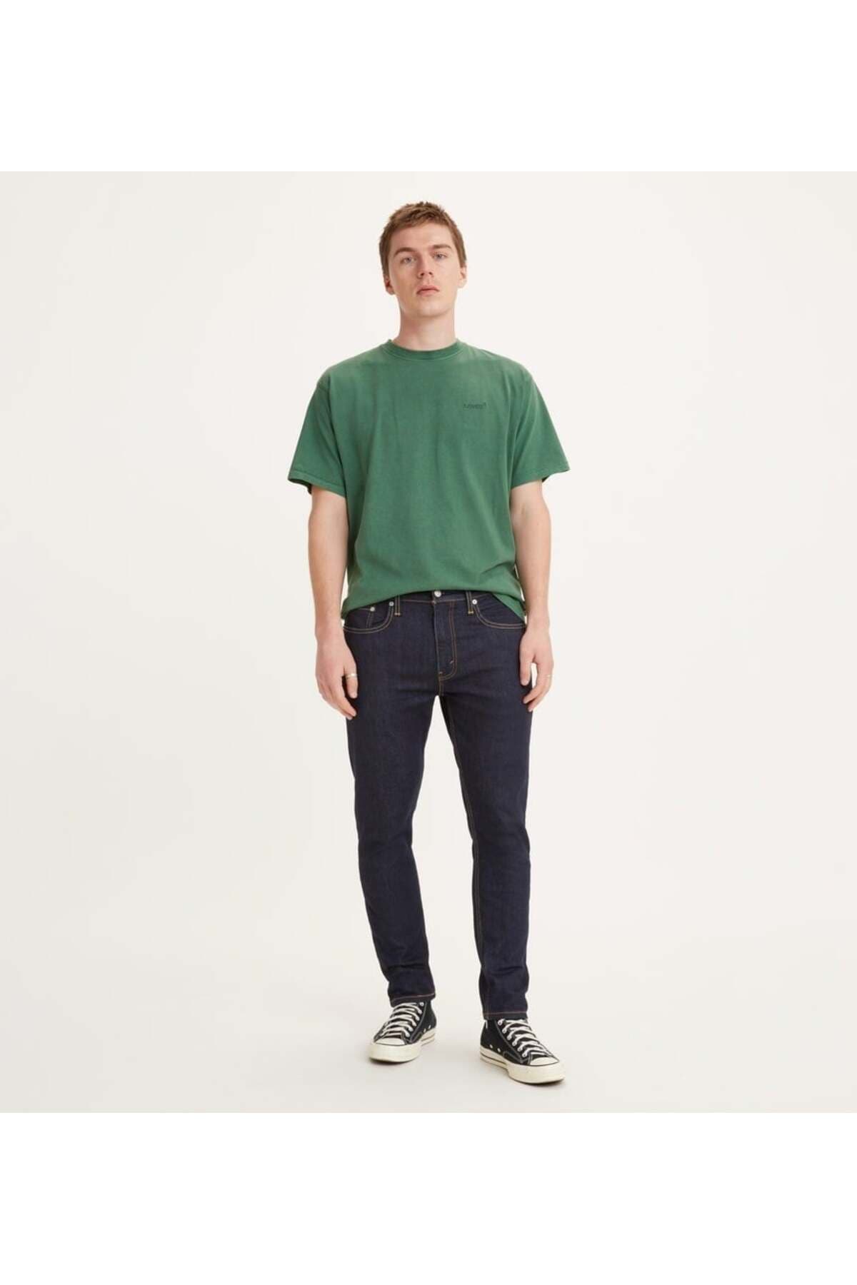 شلوار جین لیوایز مردانه جین آبی سرمه ای جین راسته Slim Fit/اسلیم فیت فاق نرمال Slim/اسلیم فیت کژوال/روزمره | Levi’s 5003044398 TR