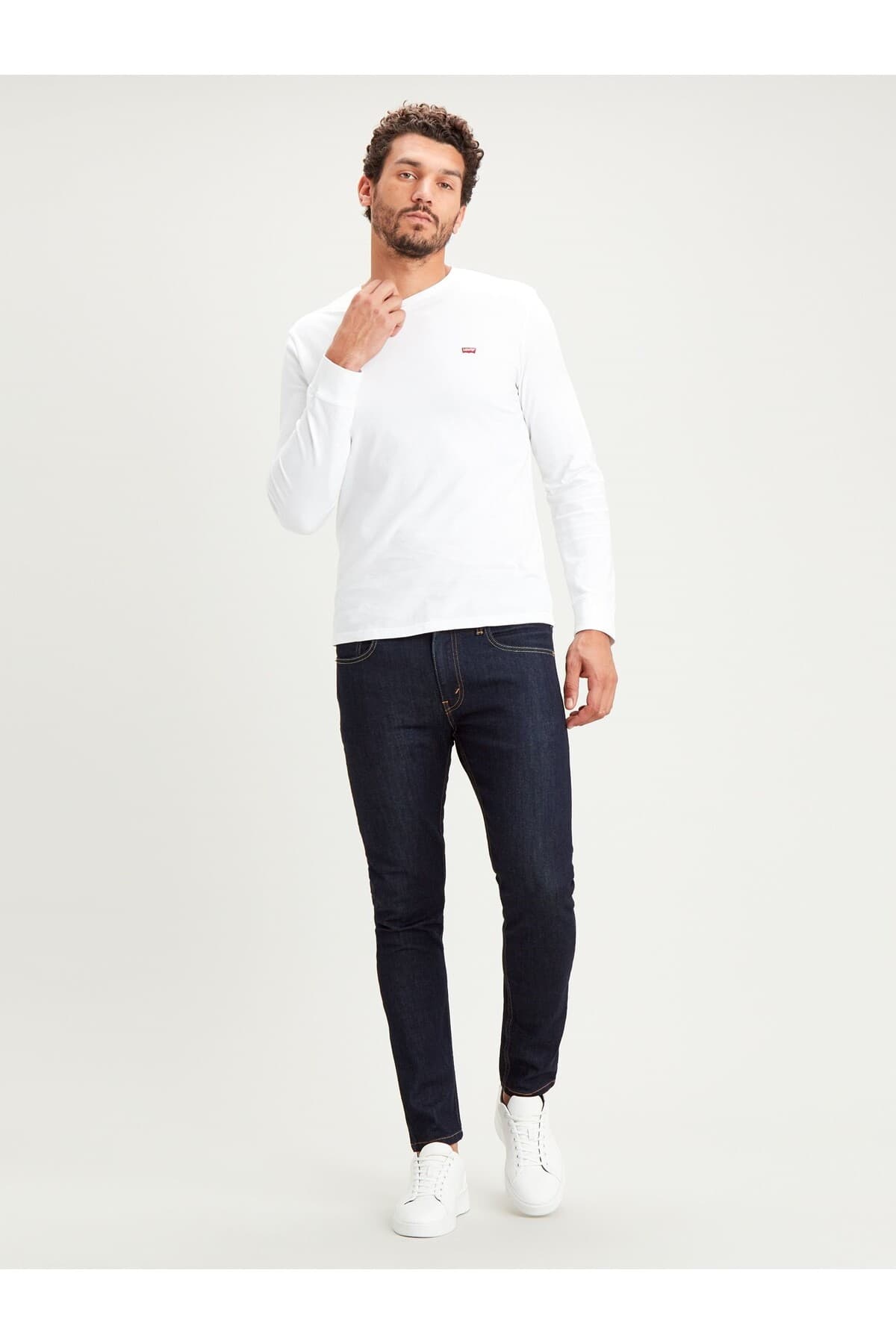 شلوار جین لیوایز مردانه پاموک آبی جین راسته Regular/رگولار فاق نرمال Slim/اسلیم فیت Daily/روزانه | Levi’s 28833-0642-Med Indigo TR — تصویر ۲