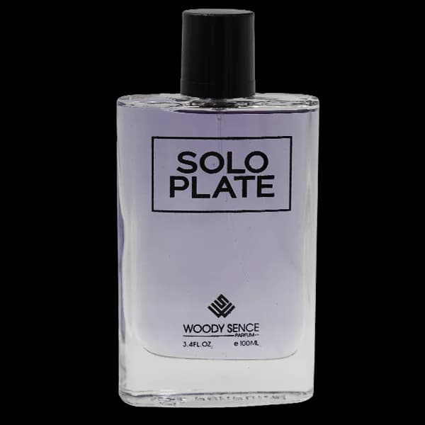 ادو پرفیوم مردانه وودی سنس مدل سولو پلیت SOLO PLATE حجم 100 میلی لیتر