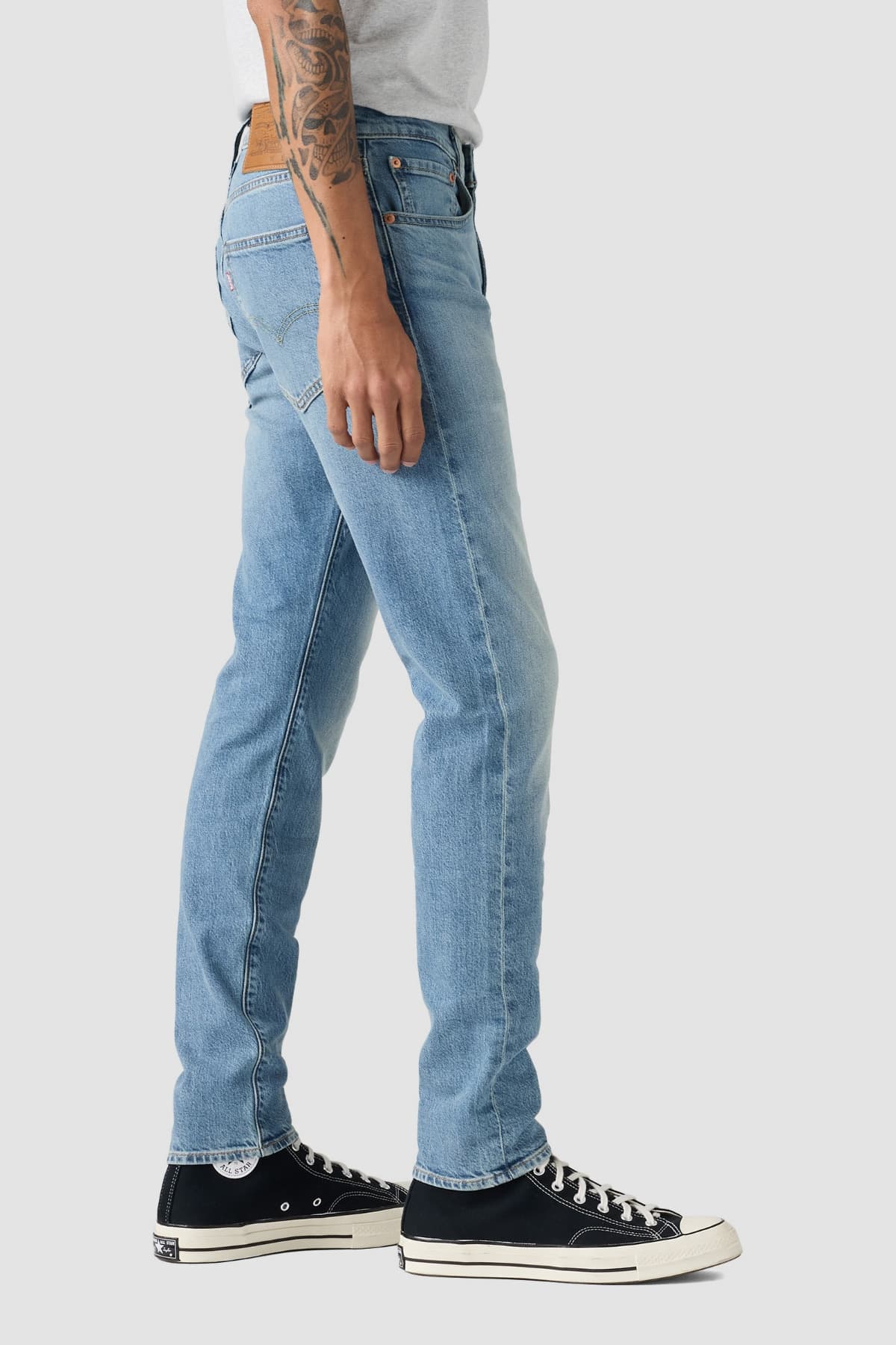 شلوار جین لیوایز مردانه پنبه – الاستین آبی سرمه ای جین راسته Slim/اسلیم فیت فاق نرمال Slim/اسلیم فیت کژوال/روزمره | Levi’s A2087-0022 TR — تصویر ۱۲