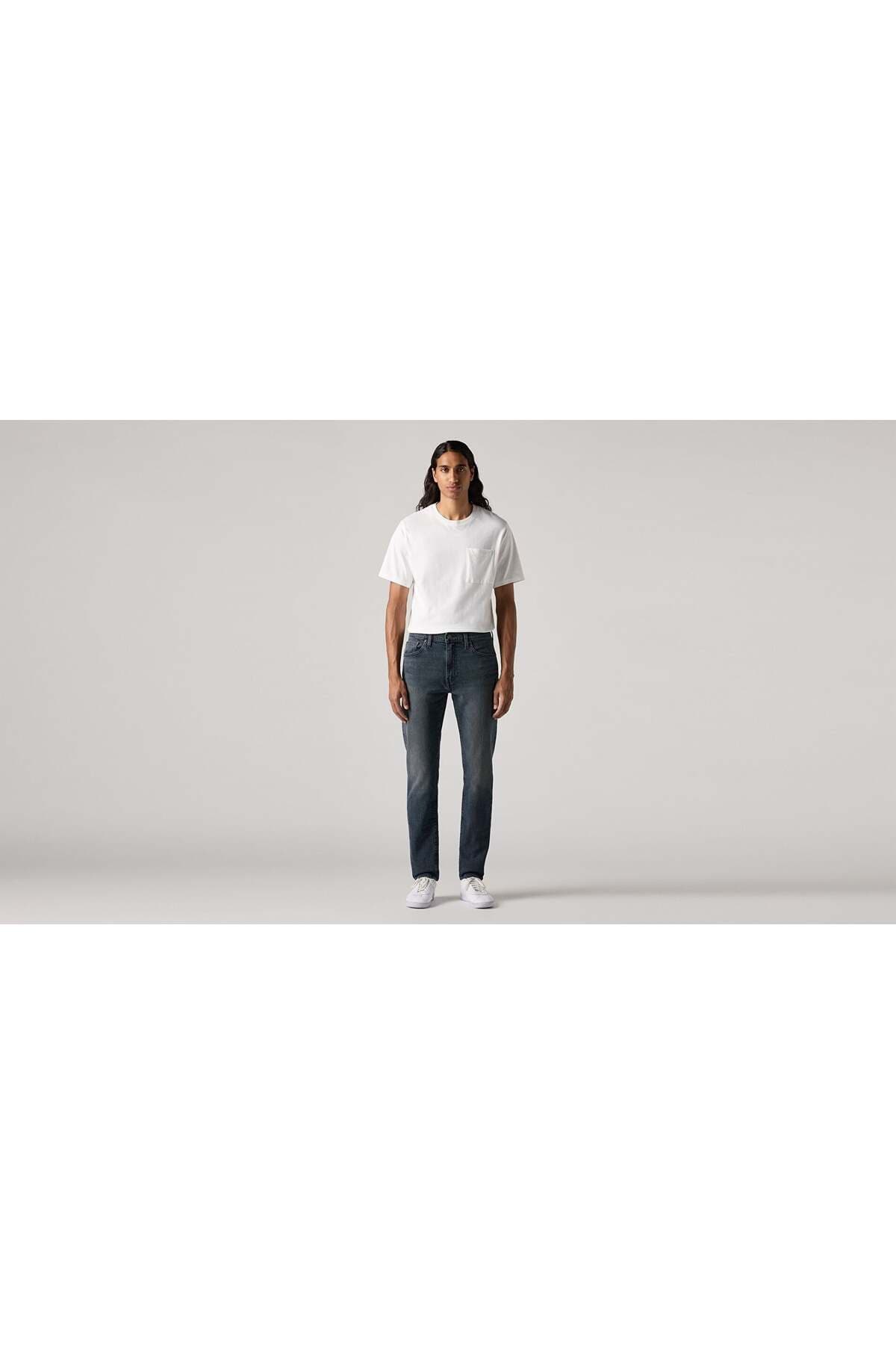 شلوار جین لیوایز مردانه پنبه – الاستین آبی جین راسته Regular/رگولار فاق نرمال Slim/اسلیم فیت کژوال/روزمره | Levi’s A208700800 TR