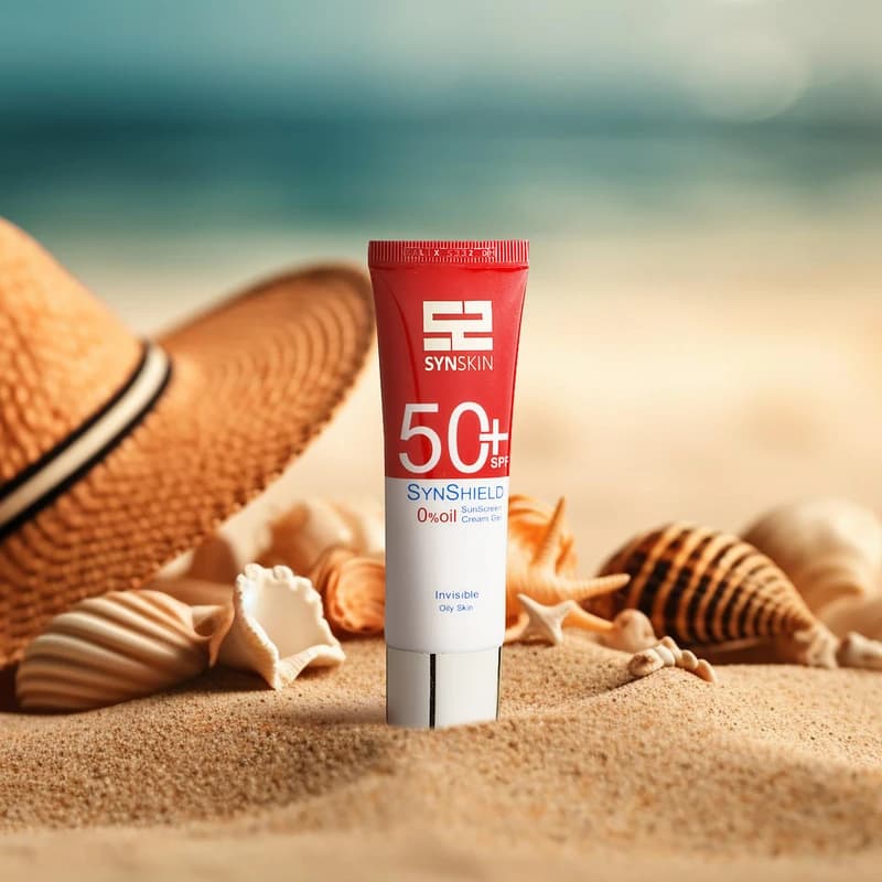 کرم ژل ضدآفتاب ساین اسکین مدل Invisible SPF50 مناسب پوست چرب، بدون رنگ، ضد آب، ضد چروک و ضد پیری، جذب سریع و مرطوب‌کننده، حجم 50 میلی‌لیتر — تصویر ۳