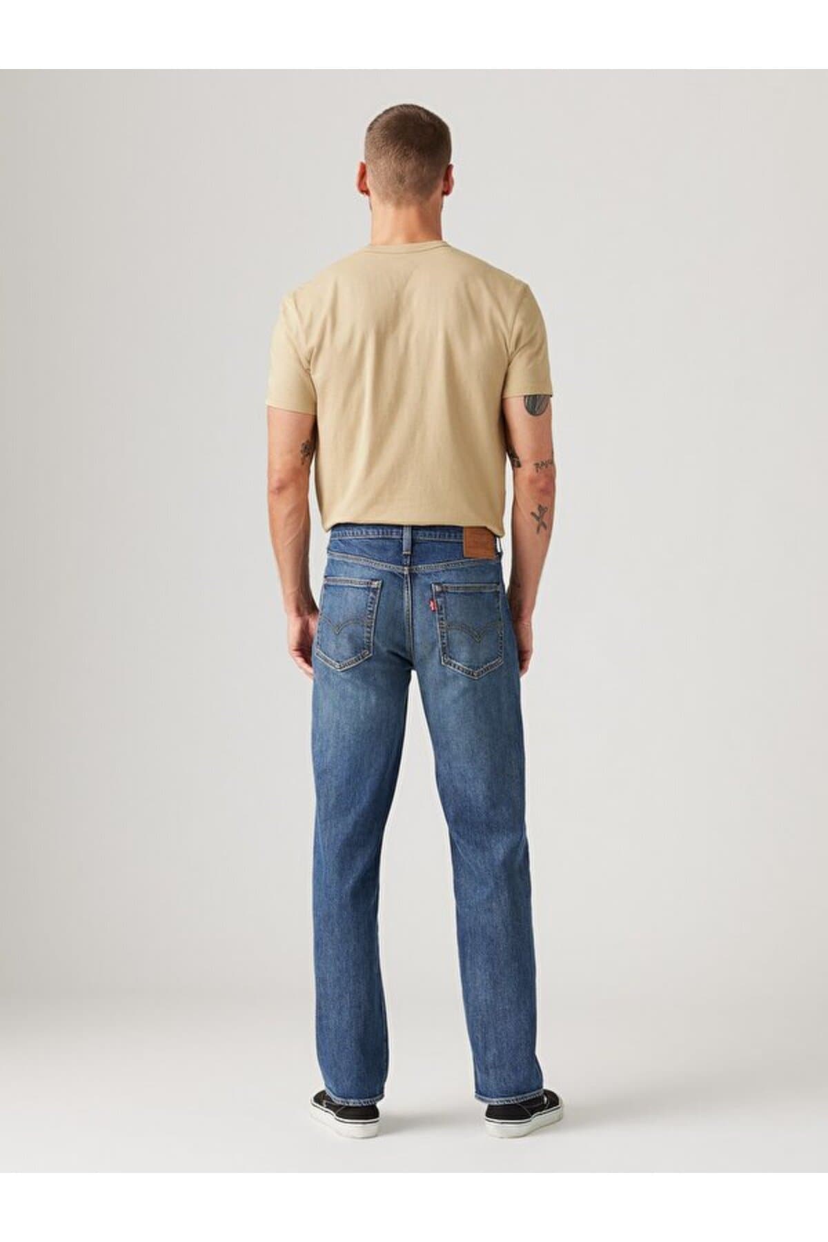 شلوار جین لیوایز مردانه جین آبی راسته Regular/رگولار فاق نرمال Straight/استریج کژوال/روزمره | Levi’s A490600100 PK — تصویر ۴