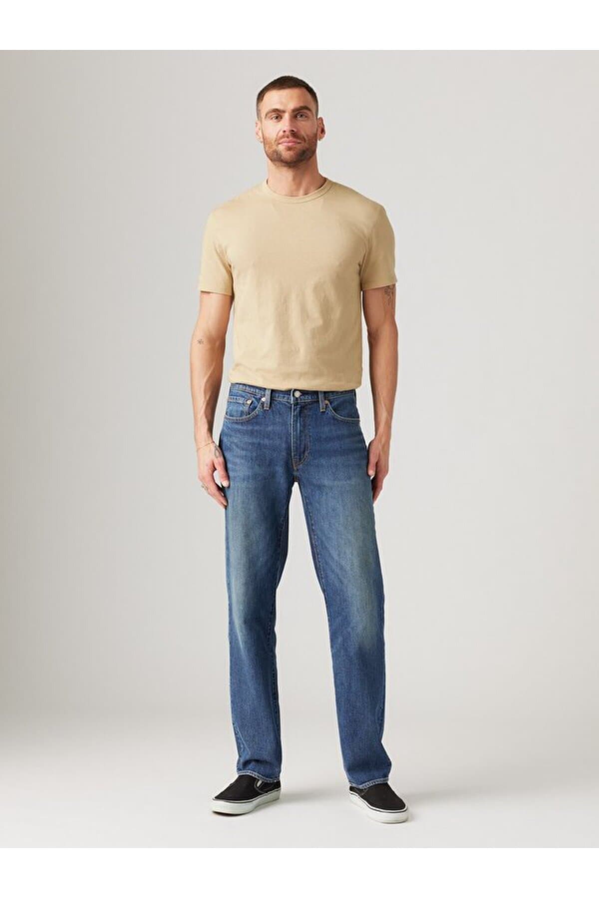 شلوار جین لیوایز مردانه جین آبی راسته Regular/رگولار فاق نرمال Straight/استریج کژوال/روزمره | Levi’s A490600100 PK — تصویر ۲