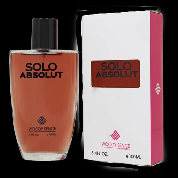 ادو پرفیوم زنانه وودی سنس مدل سولو ابسولوت SOLO ABSOLUTE حجم 100 میلی لیتر — تصویر ۲