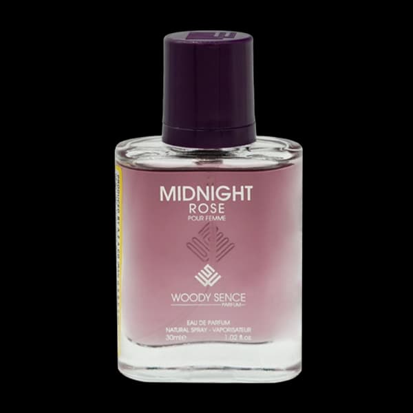 عطر جیبی زنانه وودی سنس مدل میدنایت رز Midnight Rose حجم 30 میلی لیتر