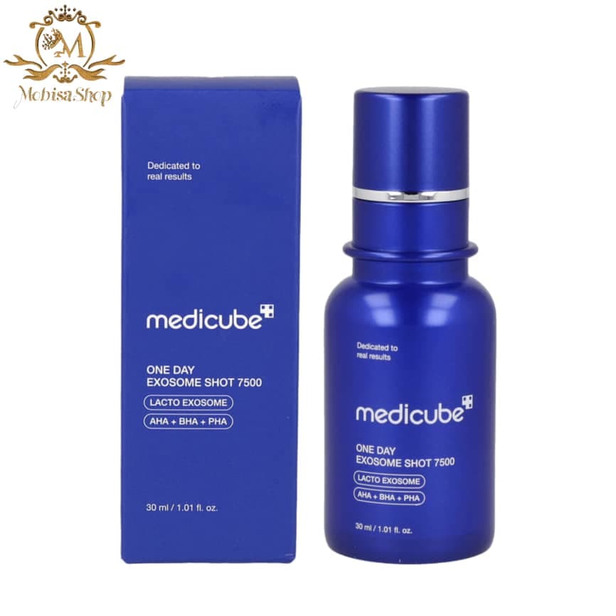 آمپول کنترل منافذ و لایه بردار مدی کیوب MEDICUBE One Day Exosome Shot 2000 حجم 30 میل — تصویر ۲