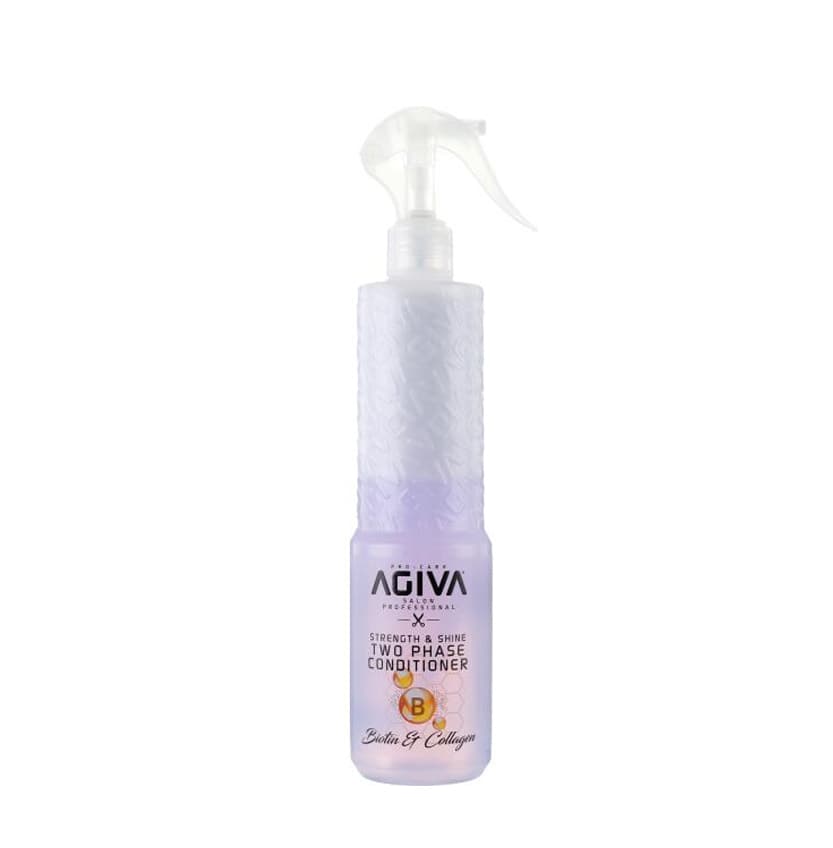 اسپری دو فاز مو آگیو AGIVA مدل BIOTIN & COLLAGEN حجم 400 میلی لیتر