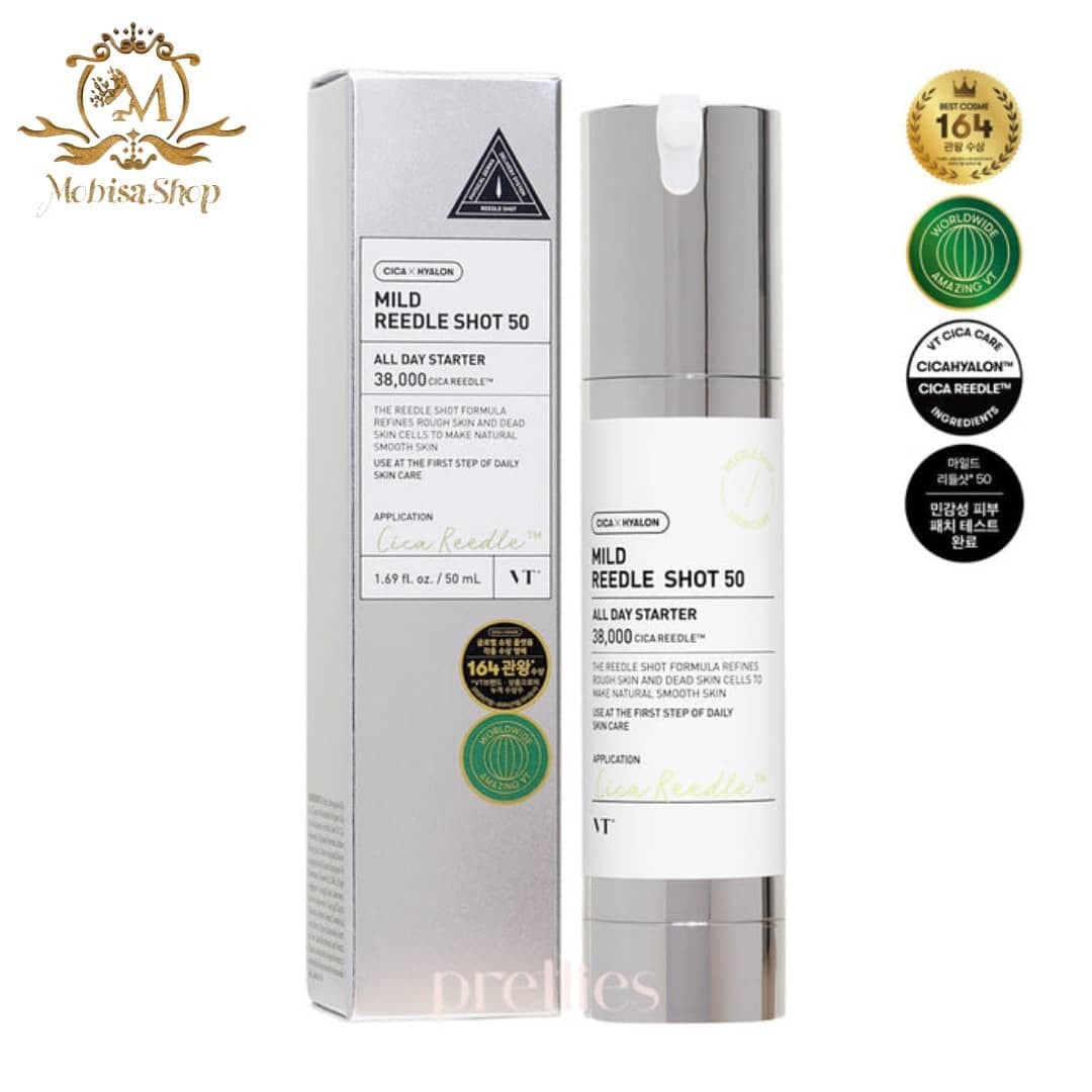 سرم میکرونیدلینگ 50 ریدل شات 50 میل مدل Vt Cosmetic Reedle Shot All Day Starter