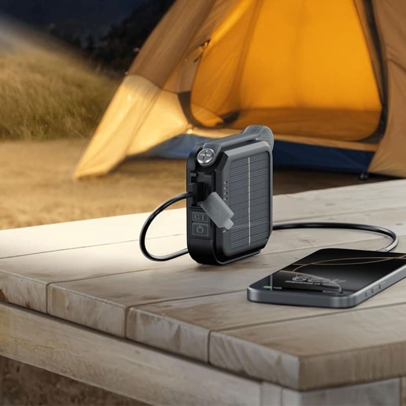 چراغ LED خورشیدی با پاوربانک گرین لاین مدل Green Lion Solar Lumix LED Light with Power Bank — تصویر ۵