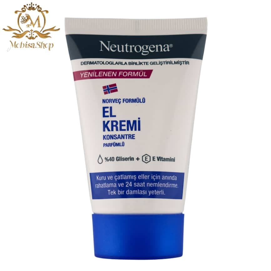 کرم مرطوب کننده دست تیوپی نوتروژینا حاوی گیلیسیلین 50 میل