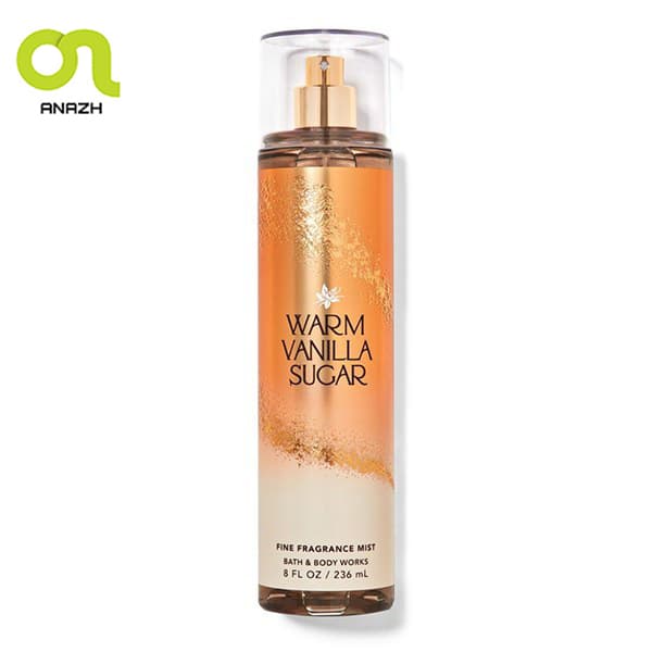 بادی اسپلش زنانه بث اند بادی ورکز وارم وانیلا شوگر مدل Warm Vanilla Sugar حجم 236 میل-اناژ