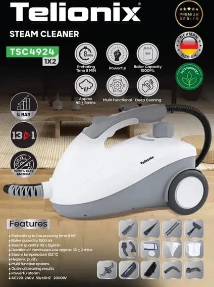 بخارشوی تلونیکس 13 کاره مدل TSC4924