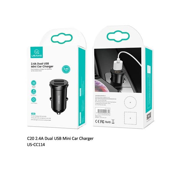 شارژر فندکی یوسمز مدل usams c20