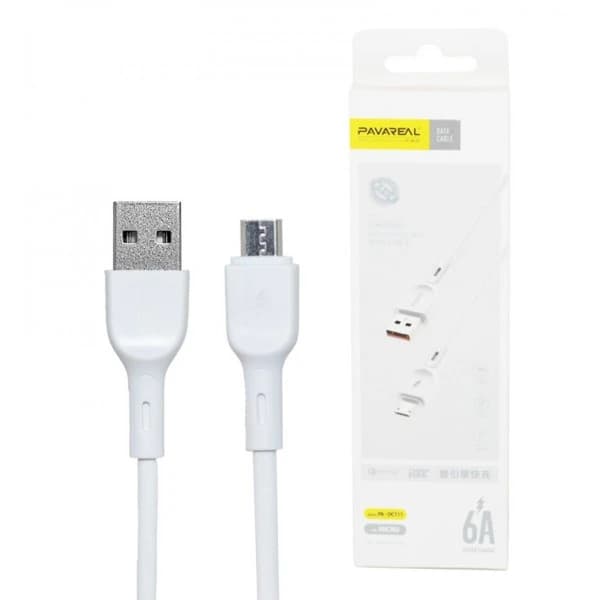 کابل فست شارژ اندروید برند PAVAREAL مدل 6A Max Fast Charging Data Cable