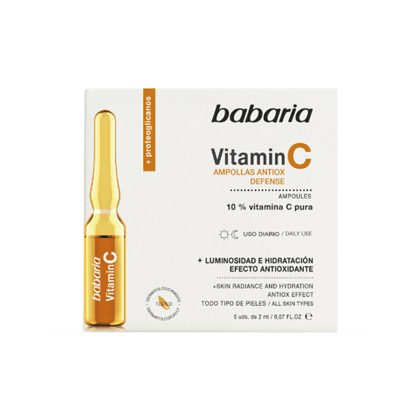ویال ویتامین C انواع پوست باباریا حجم 5 میل Vitamin C Ampoules