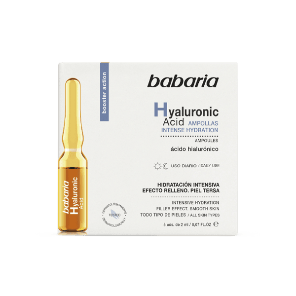 ویال هیالورونیک اسید انواع پوست باباریا حجم 5 میل Hyaluronic Acid Ampoules