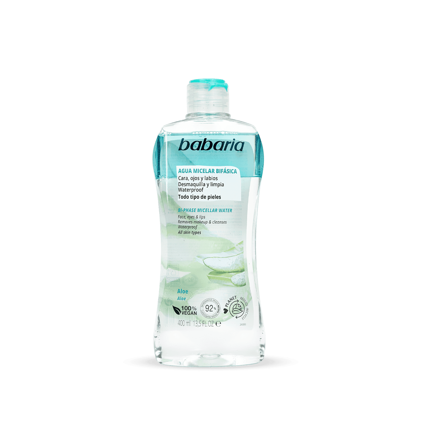 میسلار واتر دو فاز انواع پوست باباریا حجم 400 میل Bi-Phase Micellar Water