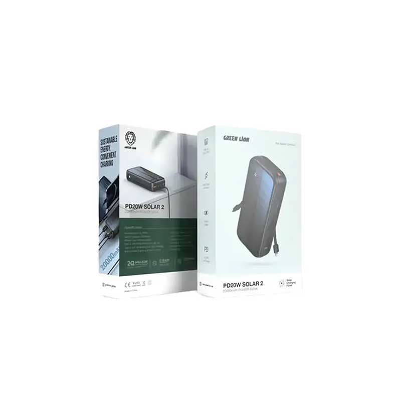 پاوربانک 20000 میلی آمپر Green Lion مدل PD20W Solar 2 — تصویر ۸