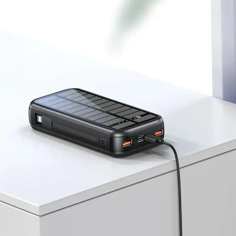 پاوربانک 20000 میلی آمپر Green Lion مدل PD20W Solar 2 — تصویر ۲