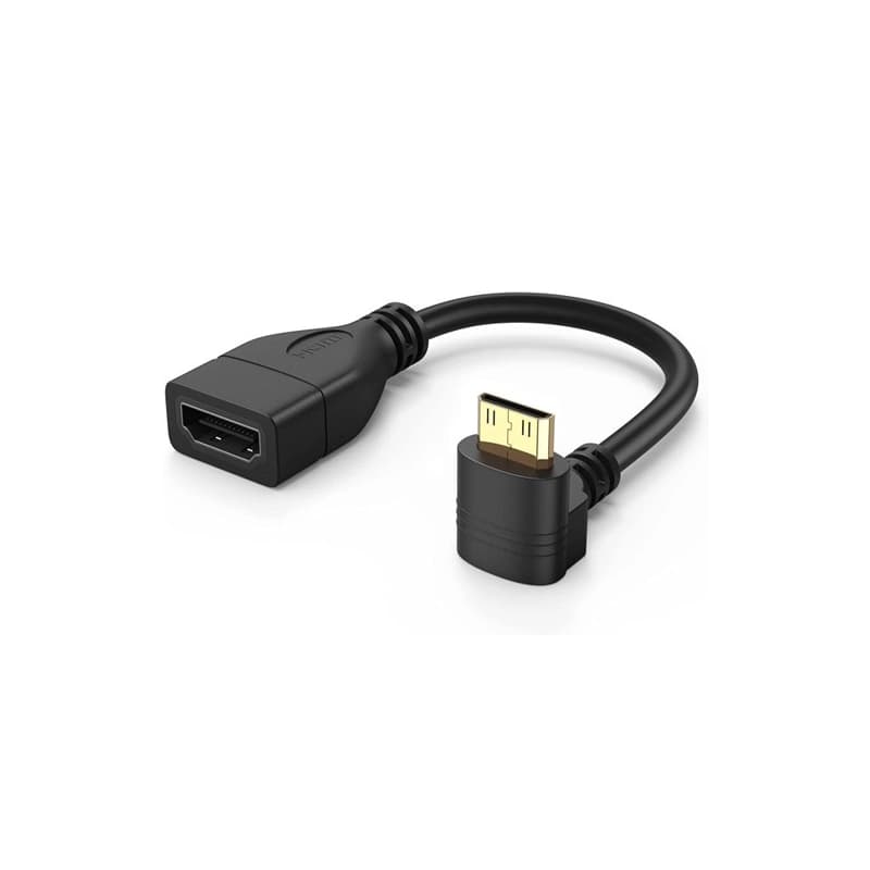 کابل 90درجه چپقی MICRO HDMI (M) TO HDMI (F) 20CM