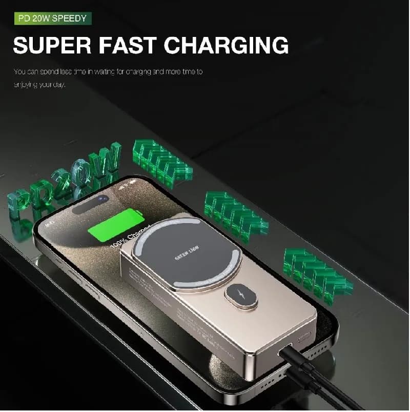 پاوربانک 10000 میلی آمپری میلتون Green Lion Milton — تصویر ۳