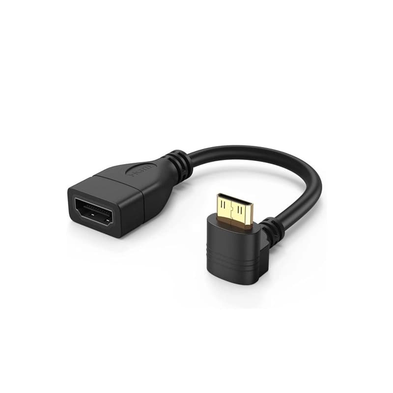 کابل 90درجه MINI HDMI (M) TO HDMI (F) 20CM