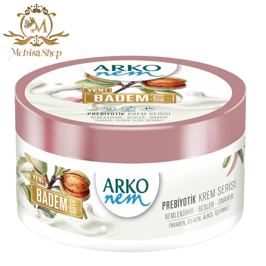 کرم آرکو arko مرطوب کننده شیر بادام ۲۵۰ میل