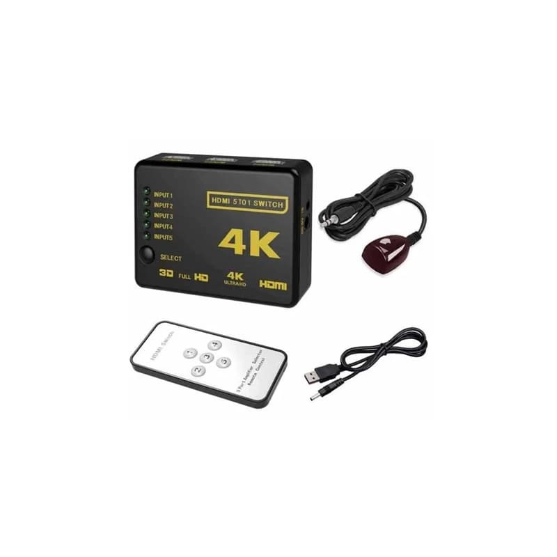 سوییچ VENETOLINK HDMI 4K 5PORT پلاستیکی