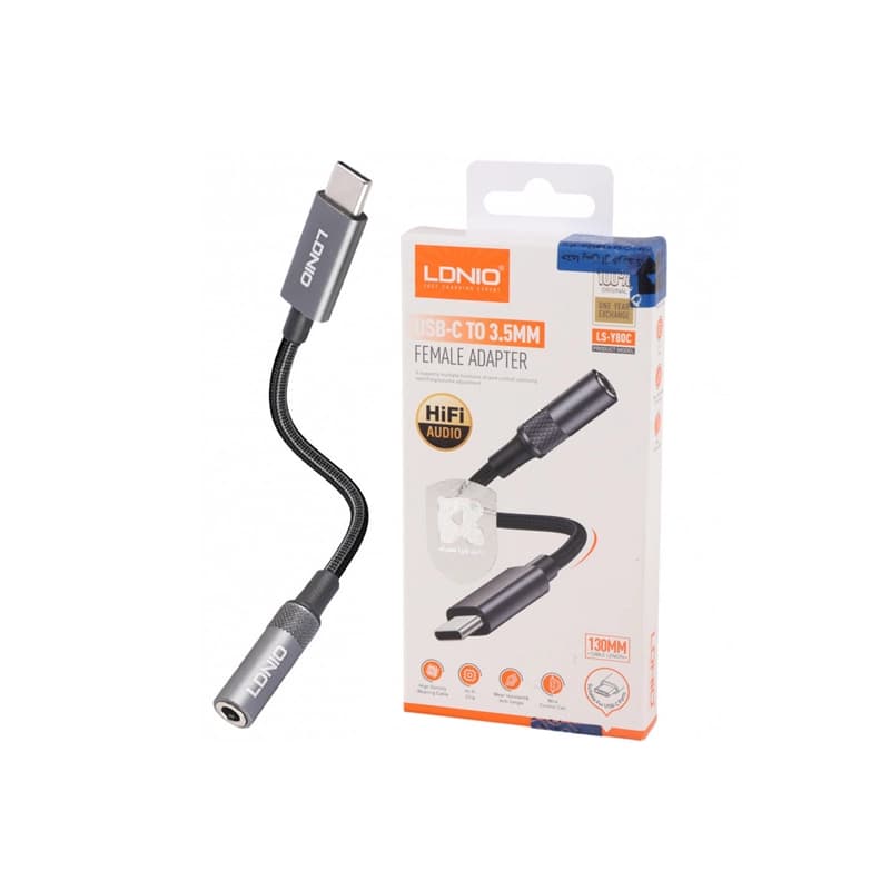 تبدیل LDNIO LSY 80C TYPE-C TO AUX
