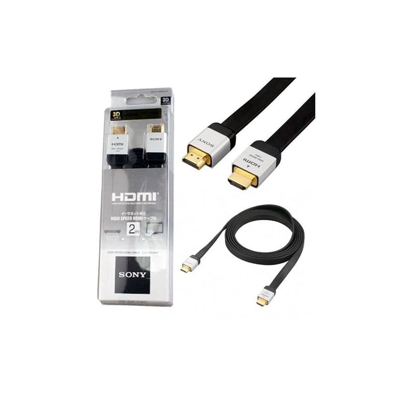 کابل SONY HDMI FLAT 4K 2M پک طلقی